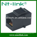 Acoplador de alambre negro cat5e utp rj45 a rj45